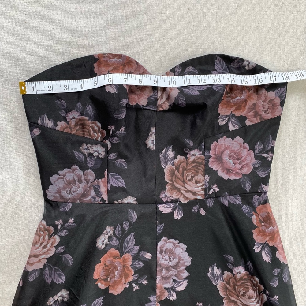 Keepsake Atomic Floral Strapless A-Line Dress Sweetheart - Picture 8 of 13